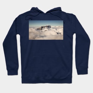 Snow Covered French Mountain Landscape Hoodie